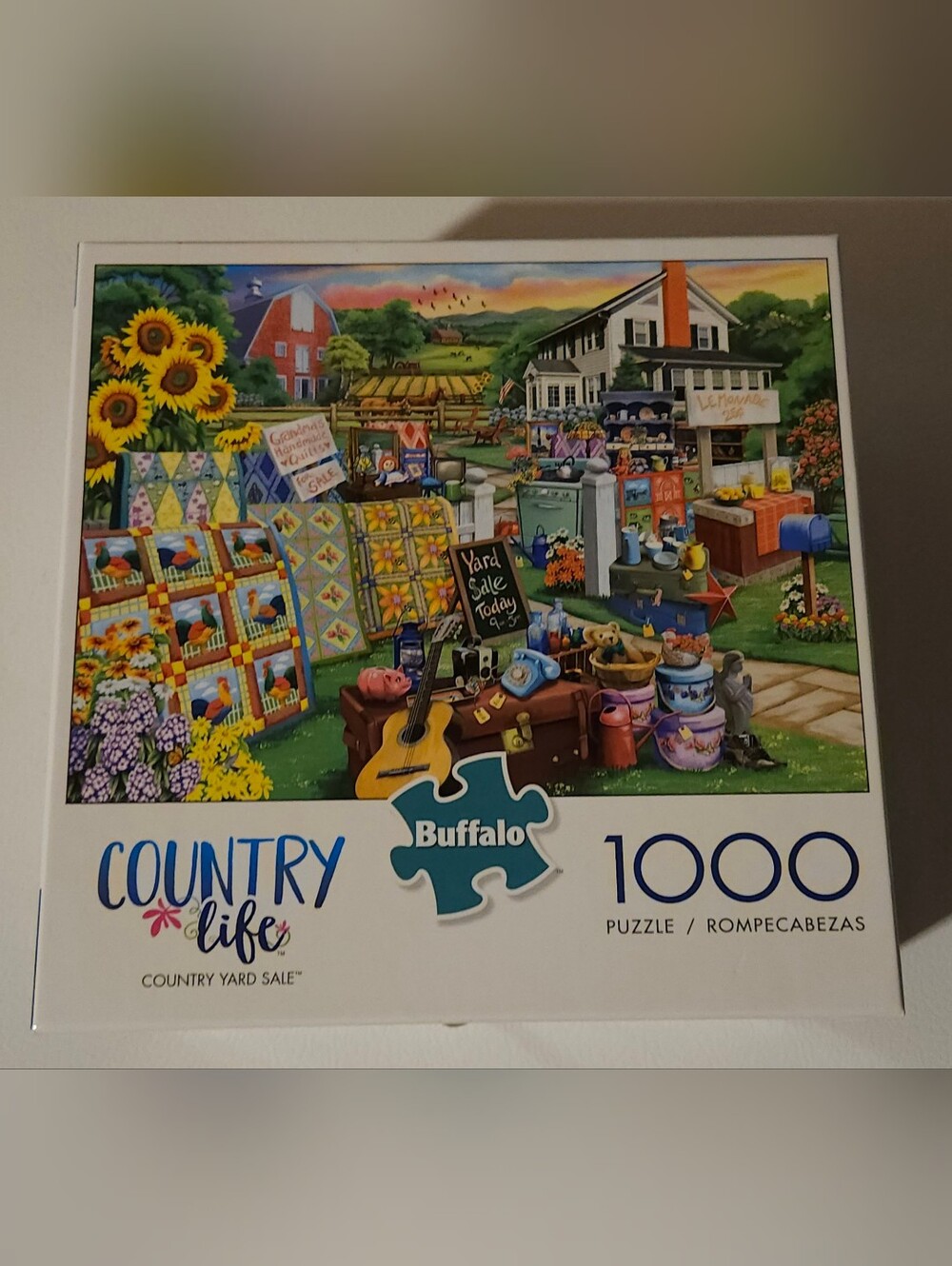 Buffalo Country Life 'Country Yard Sale' 1000-Piece Puzzle - Colorful Multi